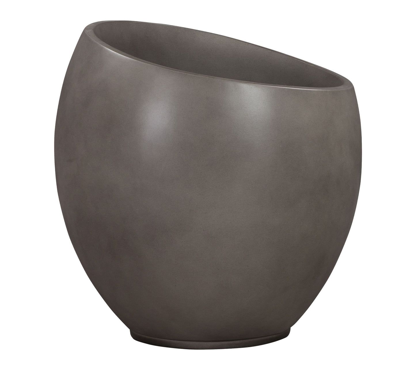 Armen Living Moonstone Large Planter in Gray Concrete
