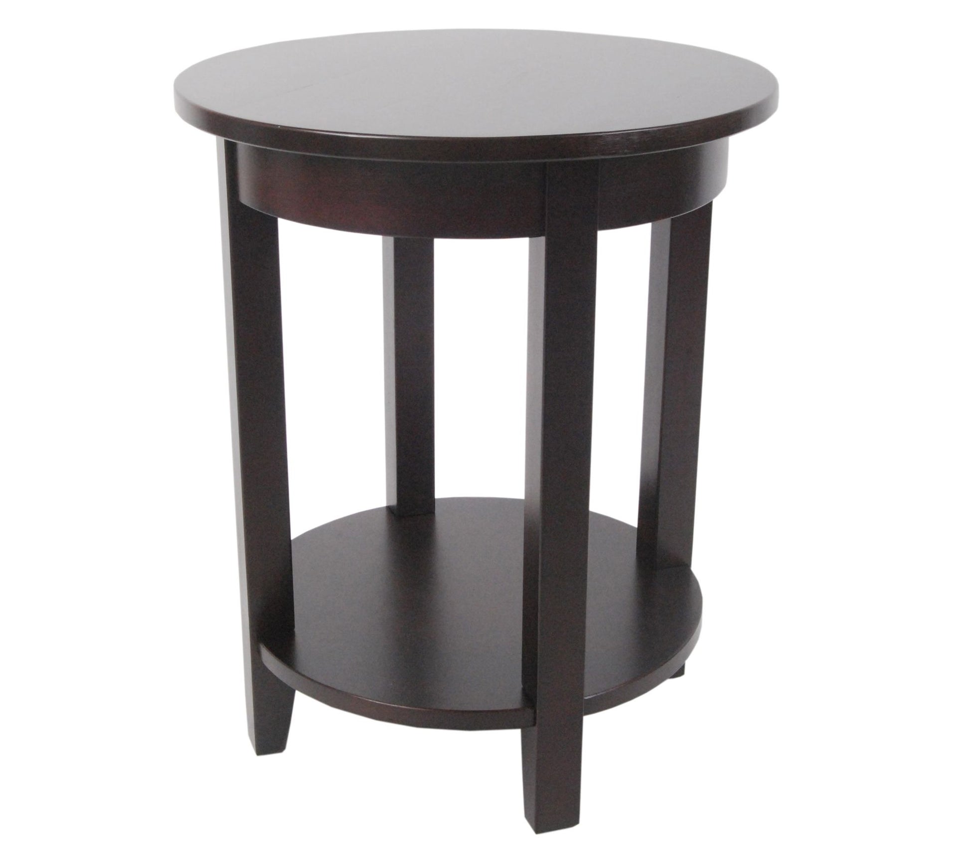 Alaterre Furniture Shaker Cottage Round Versatile End Table