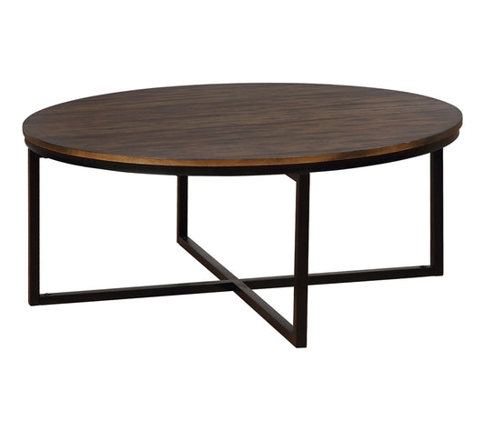 Alaterre Furniture Arcadia 42" Round Wood Coffee Table