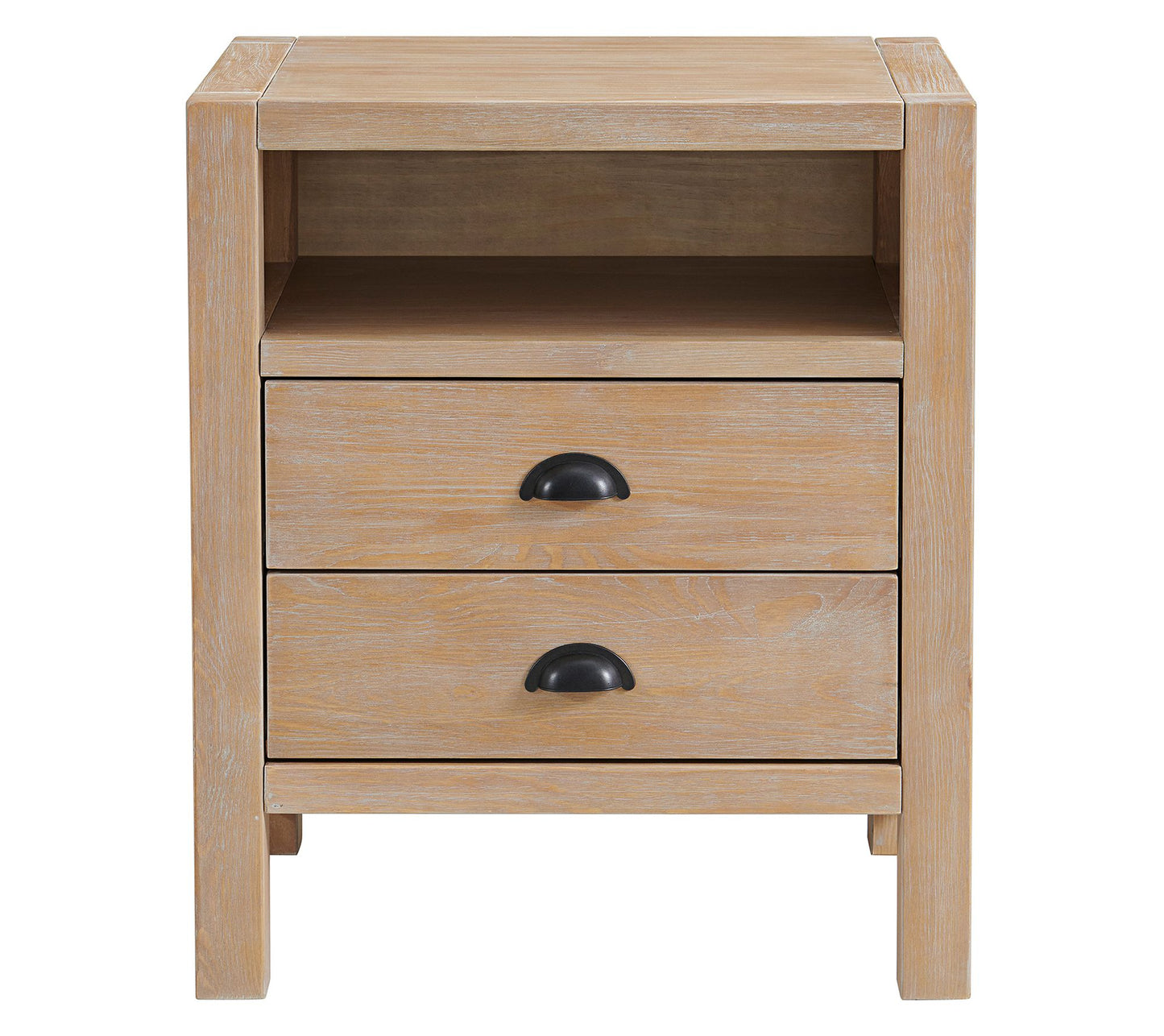 Alaterre Furniture Arden 2-Drawer Wood Nightstand Bedside