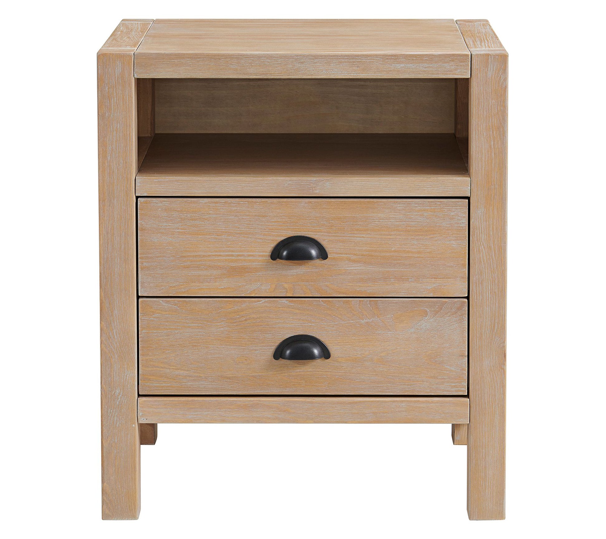 Alaterre Furniture Arden 2-Drawer Wood Nightstand Bedside
