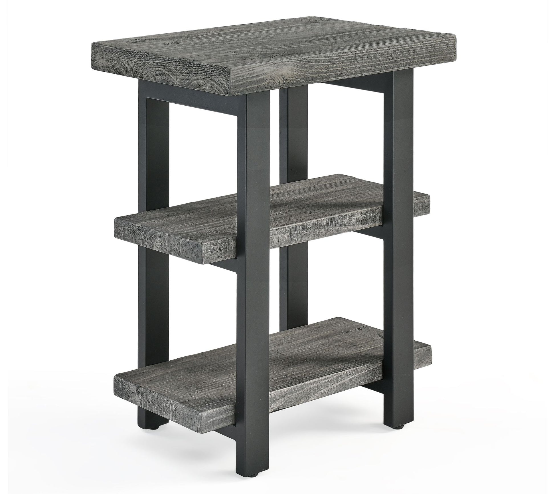 Alaterre Furniture Pomona 3-Tier Solid Wood EndTable