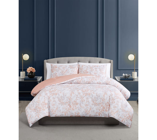 Vince Camuto Blossom Vines 3 Piece King Comforter Set