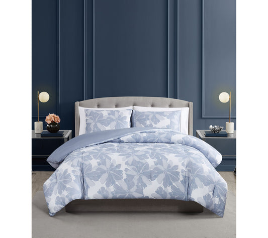 Vince Camuto Organic Floral 3 Piece Full/QueenComforter Set