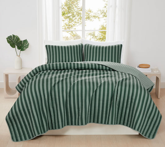 Truly Soft Weston Stripe 3-Piece Full/Queen Qui lt Set