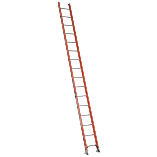 Werner D6200-1 16-ft Fiberglass Type 1A-300-lb Load Capacity Straight Ladder D6216-1