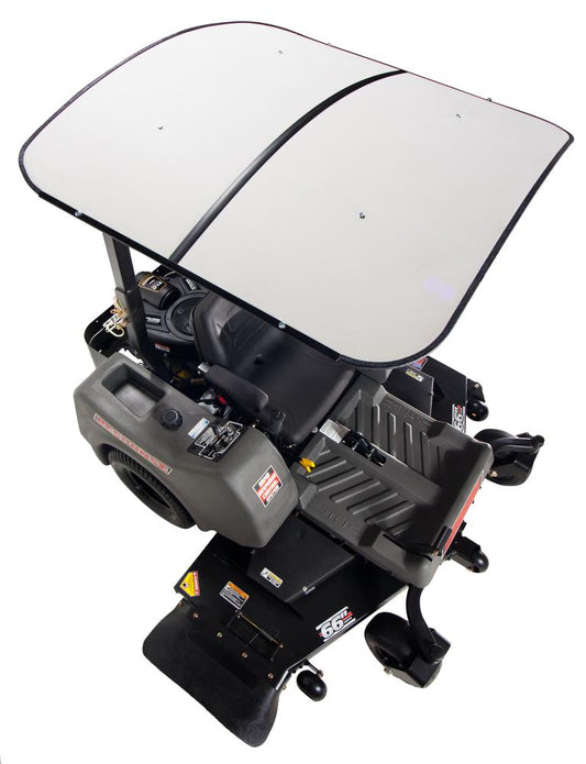 Swisher White Riding Lawn Mower Canopy for Compact Tractors and Zero Turn Mowers, Sunshade with Steel Frame, 44.5-in Width, 5-in Height SS4444W