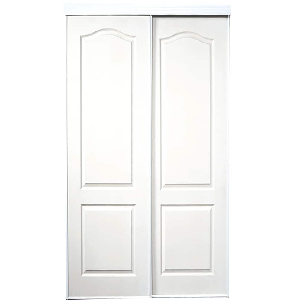 RELIABILT Savona 48-in x 80-in White Prefinished MDF Closet Sliding Door ( Hardware Included )