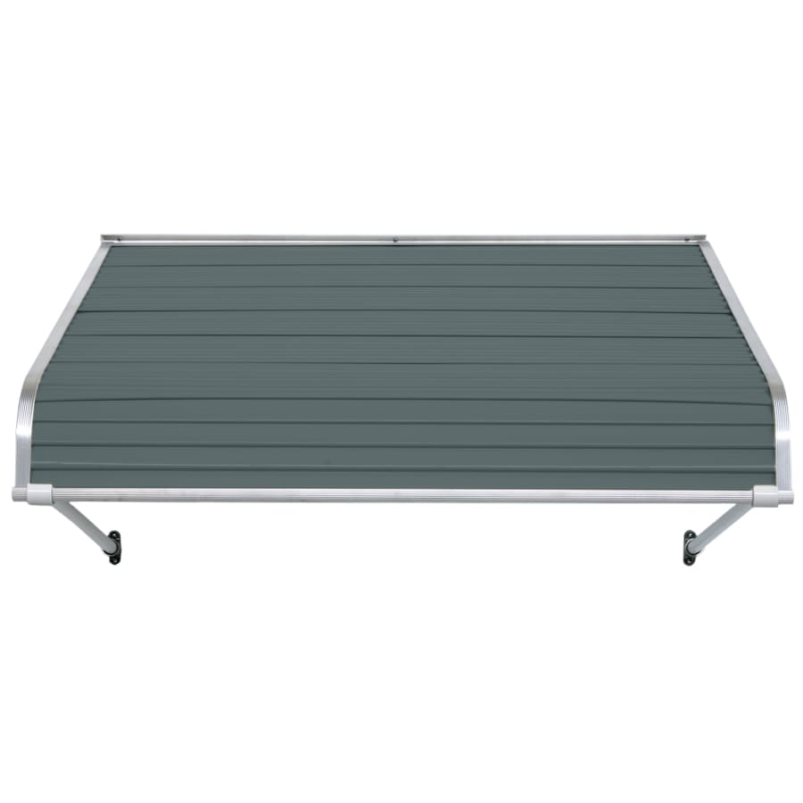 NuImage Awnings 1100 72-Inches Wide x 36-Inches Projection x 15-Inches Height Metal Slate Blue Solid Fixed Door Awning