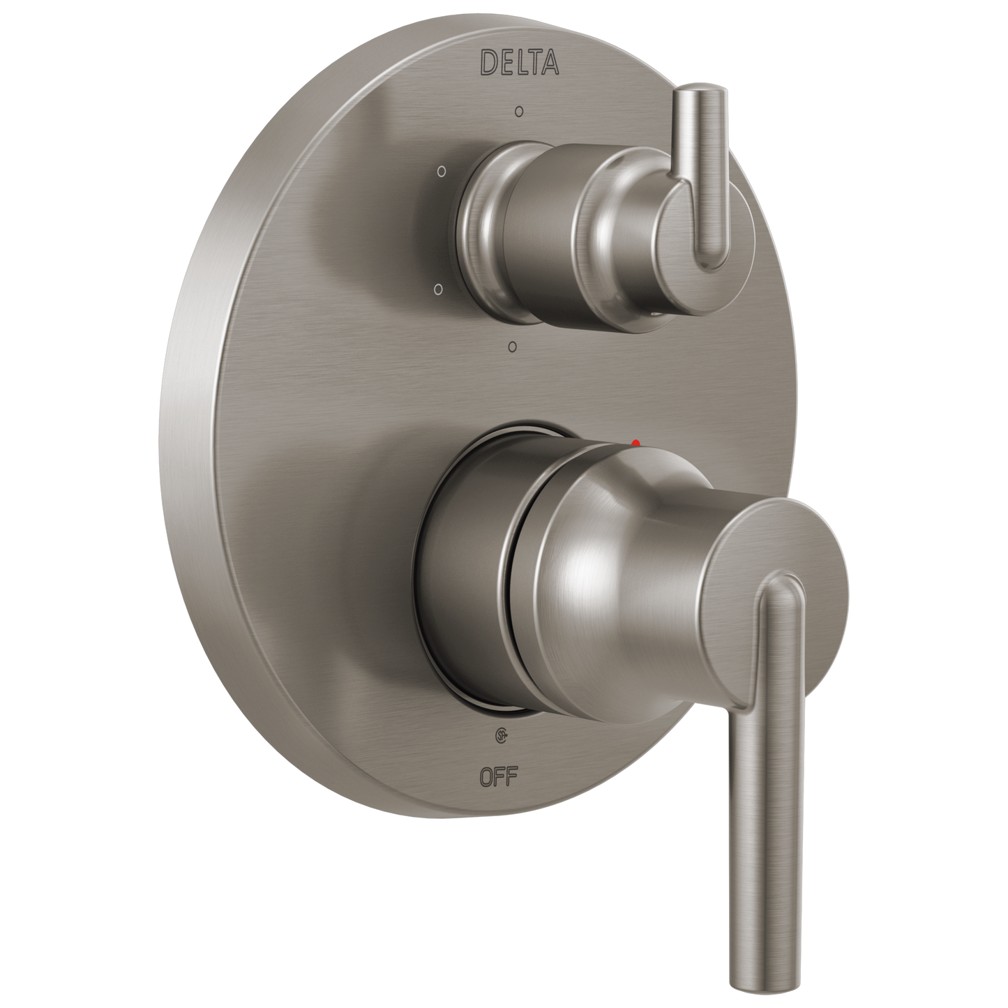 Delta Trinsic Stainless Steel 3.688-in Universal Bathtub/Shower Shower mixer 0.5-in -ID