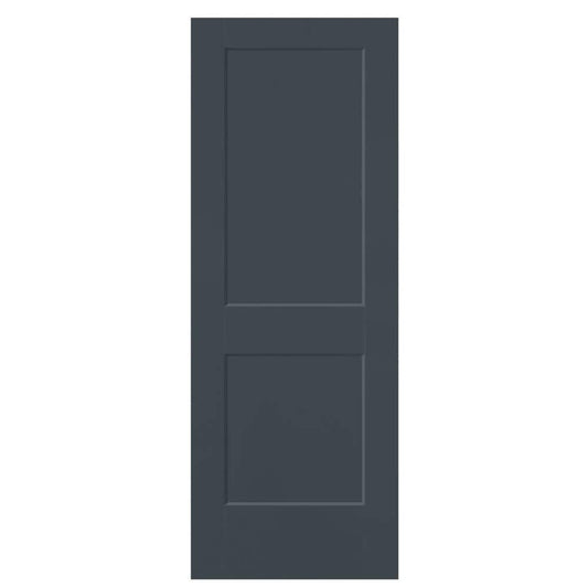 Masonite Logan 36-in x 80-in Slate 2-panel square Smooth Solid core Prefinished Molded composite Slab Door