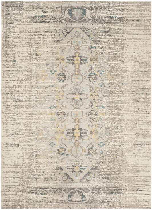 Safavieh Monaco Kimberly 11 x 15 (ft) Loomed Gray/Multi Rectangular Indoor Distressed/Overdyed Vintage Area rug
