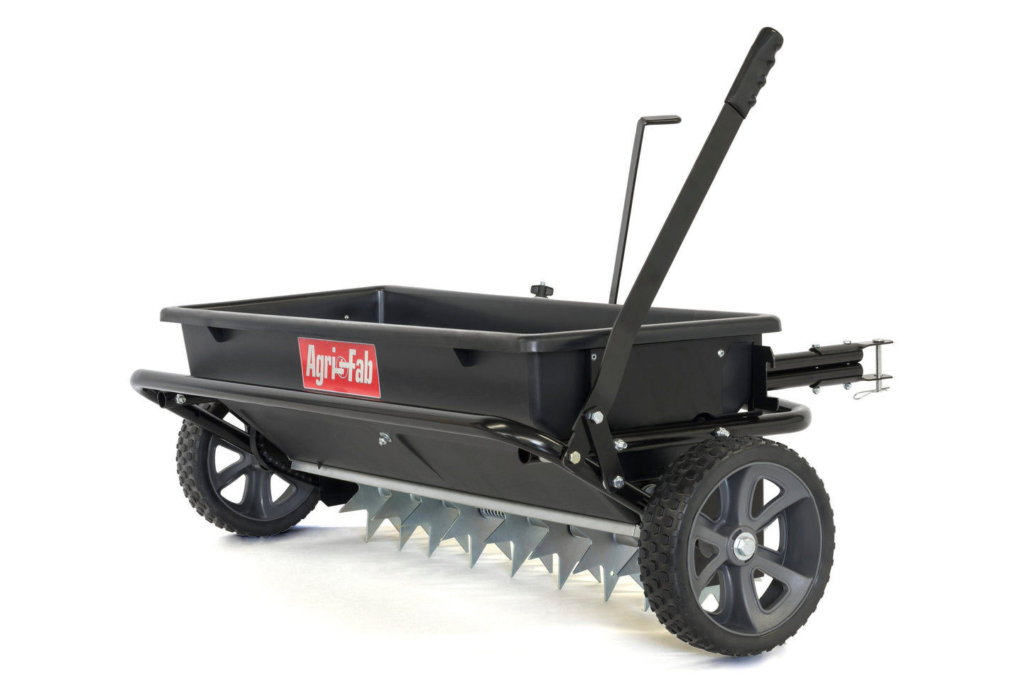 Agri-Fab 100-lb Capacity Spike Aerator Drop Tow-Behind Spreader 45-0543