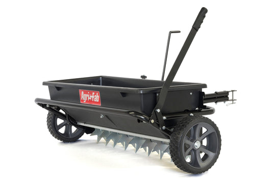 Agri-Fab 100-lb Capacity Spike Aerator Drop Tow-Behind Spreader 45-0543