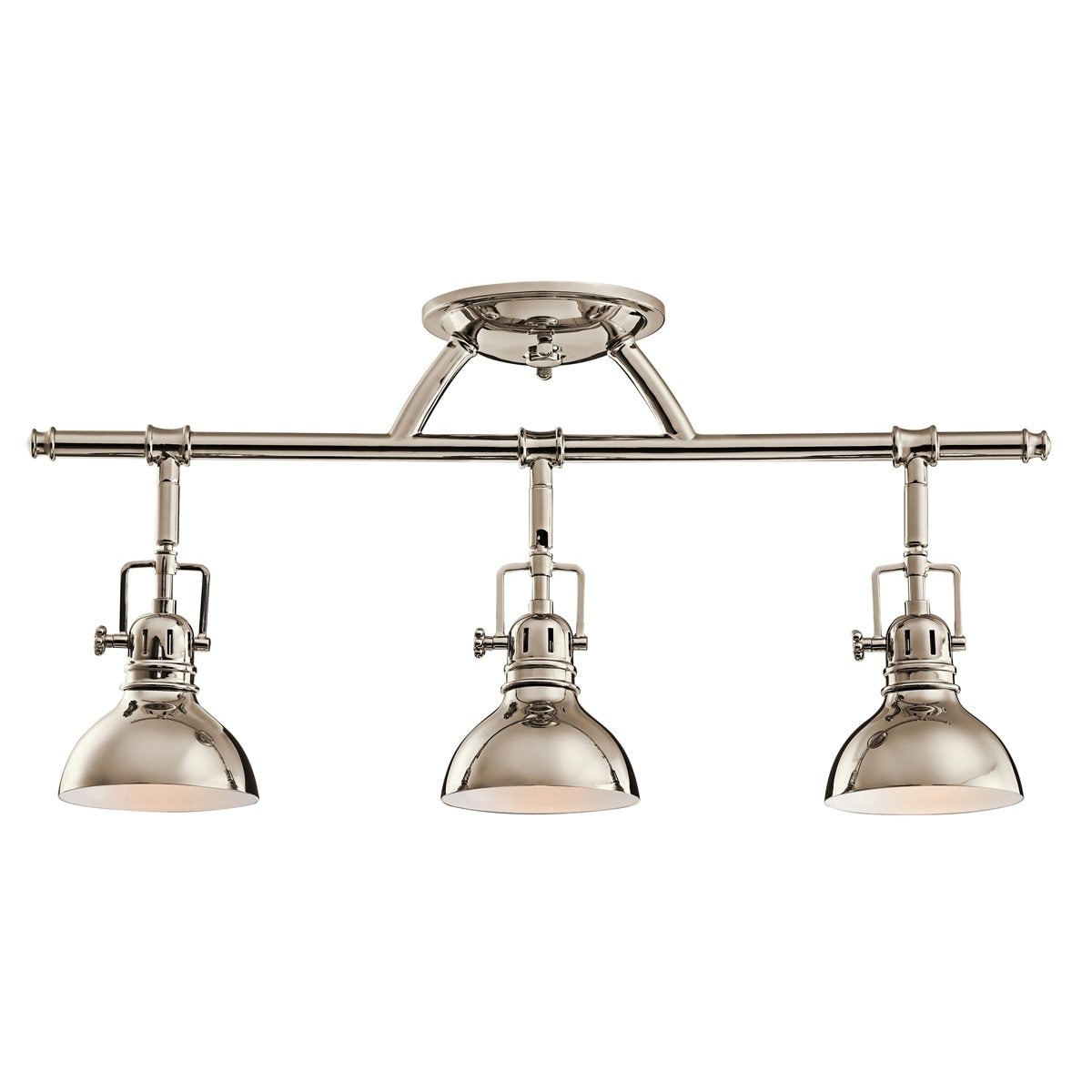 Kichler Hatteras Bay 22.75-in 3 -Light Polished Nickel GU10 pin base Coastal Track Bar 1253538