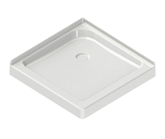 MAAX 32-in W x 32-in L Back White Double Threshold Square Shower Pan Base with 3-in H Threshold