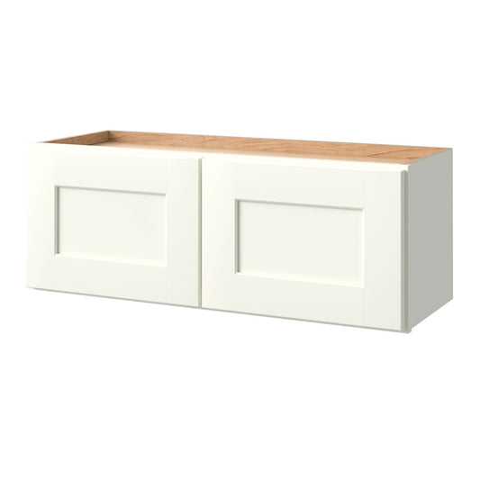 allen + roth Aveley 33-in W x 12-in H x 12-in D Linen Wall Fully assembled Cabinet Flat Panel