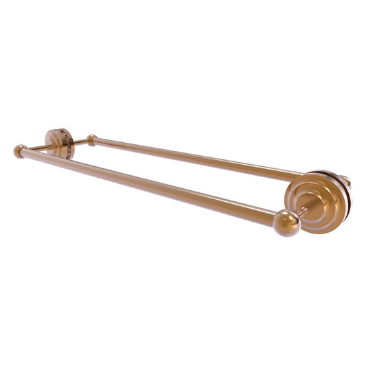 Allied Brass Que New 24-in double Brushed Bronze Wall mount Double Towel Bar