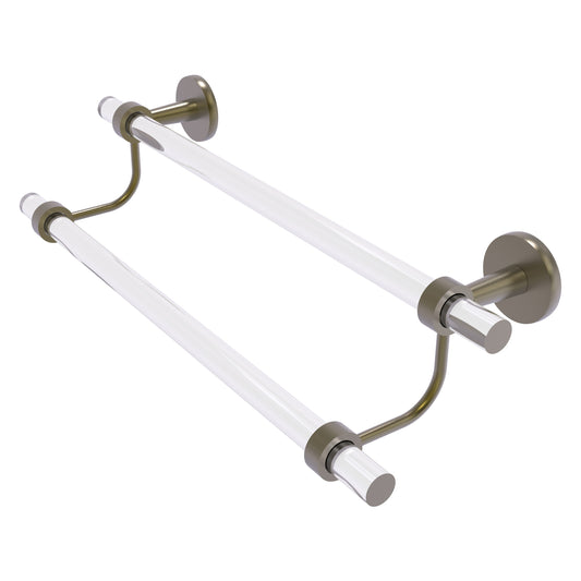 Allied Brass Clearview 24-in double Antique Brass Wall mount Double Towel Bar