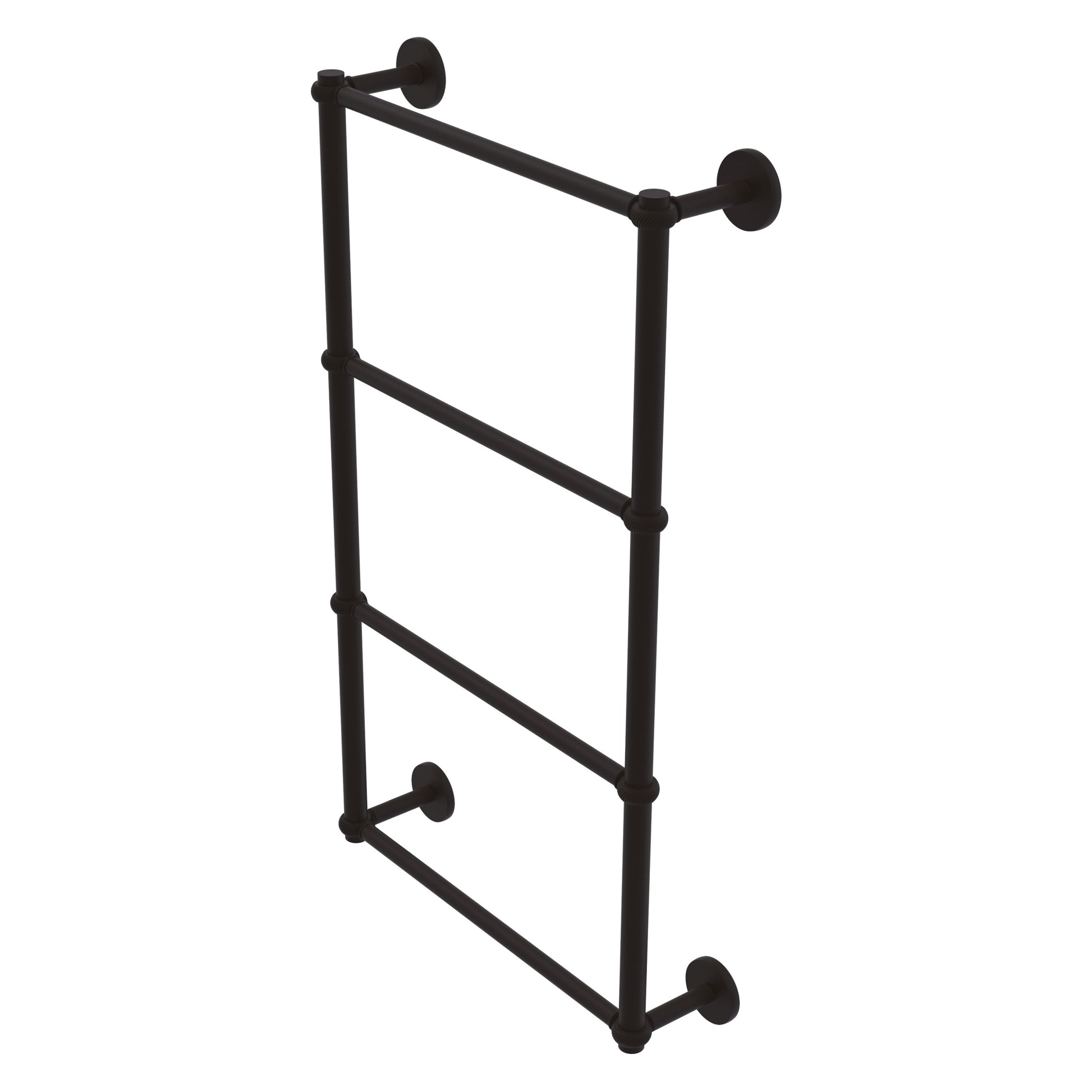 Allied Brass Prestige Skyline 24-in double Oil-rubbed bronze Wall mount 4-tier Towel Bar
