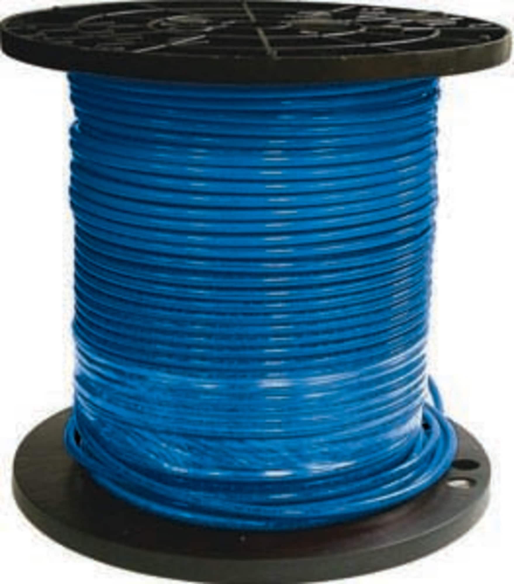 Southwire SIMpull 500-ft 6-AWG Blue Stranded Copper Thhn Wire (By-the-roll) 20496601