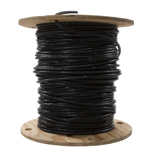 Southwire SIMpull 500-ft 2-AWG Aluminum Stranded Black XHHW Wire (By-the-roll) 11272207