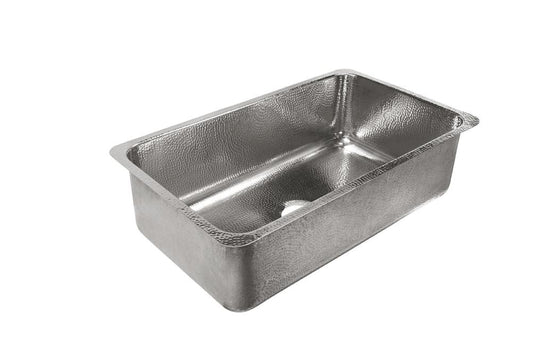 SINKOLOGY Rivera Undermount 31.25-in x 18.25-in Stainless steel Single bowl Corner Install 18 -Gauge Kitchen Sink