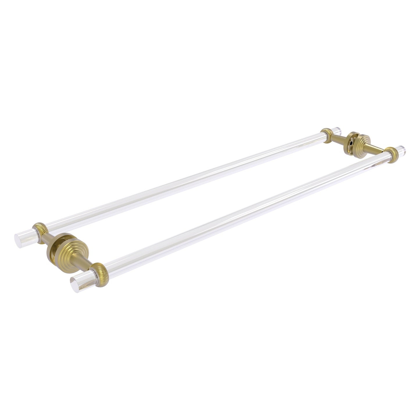 Allied Brass Pacific Beach 30-in double Satin Brass Wall mount Double Towel Bar
