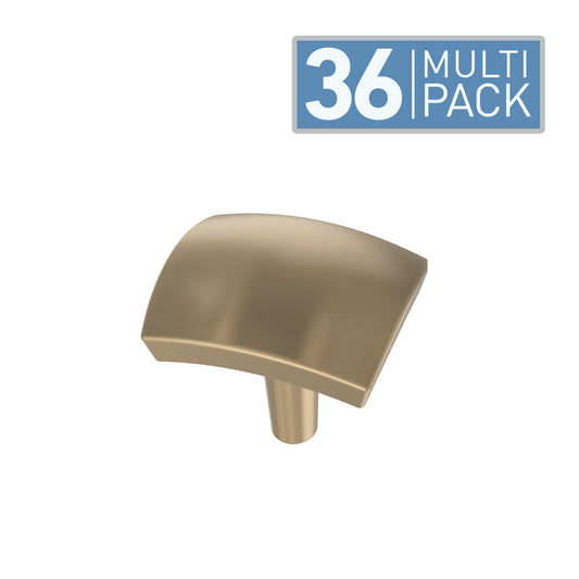 Brainerd Caroline 1-7/16-in Champagne Bronze Square Modern Cabinet Knob (36-Pack) P37370W-CZ-K3