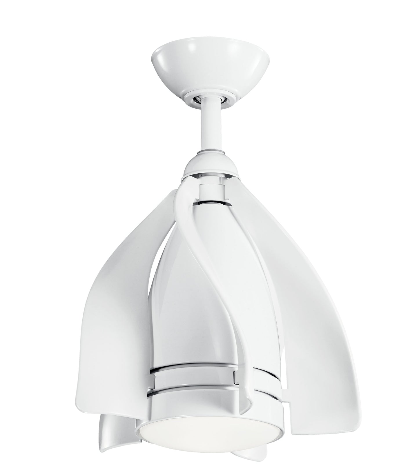 Kichler Terna 15-in Integrated LED White with White Blades Ceiling Fan With Light - Remote Included ( 5 -Blade ) 1694921