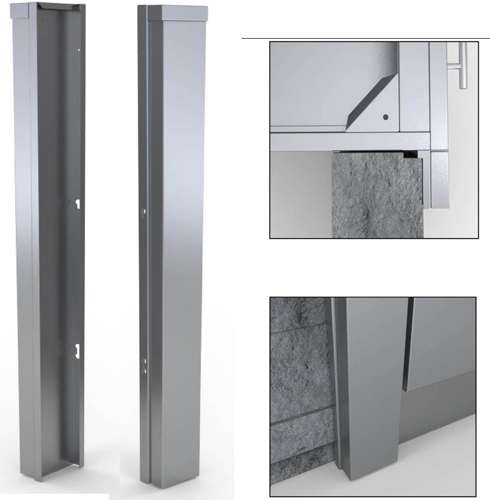 Sunstone Designer 3-in W x 2-in D x 34.5-in H Outdoor Kitchen Cabinet SCC3ENDSPL