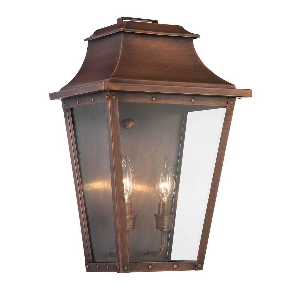 Acclaim Lighting Coventry 2 -Light 17.25-in H Copper Hardwired Outdoor Wall Light