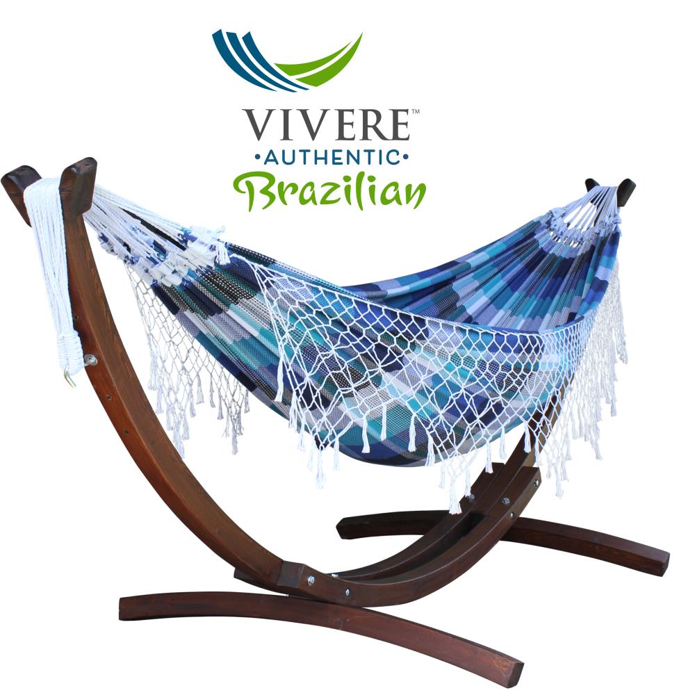 Vivere C10SPCT Marina Fabric Hammock with Stand