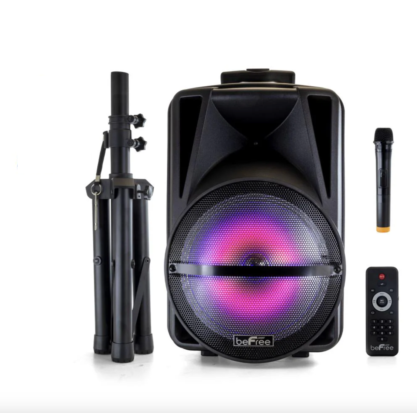 beFree Sound 17.5-in Bluetooth Compatibility Outdoor Portable Speaker 849112791M