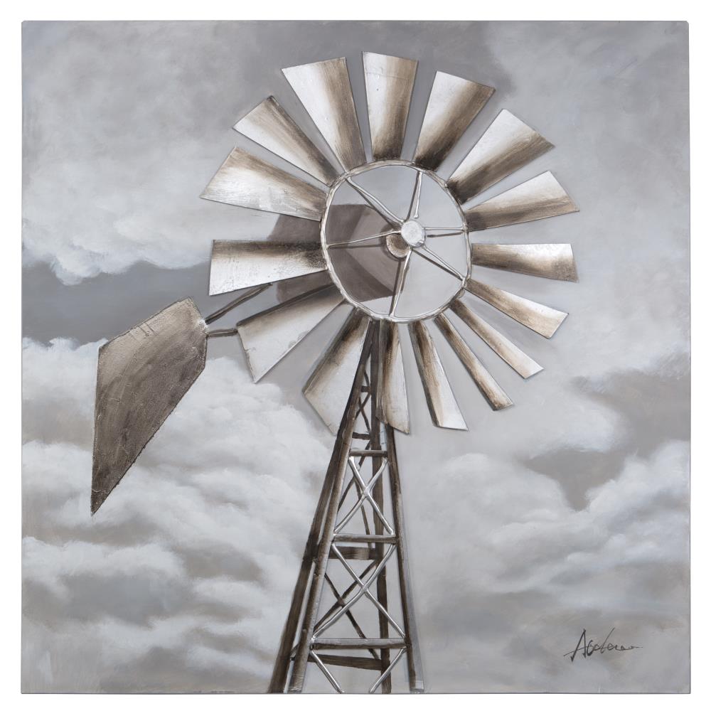 Yosemite Home Decor Tornado Alley Unknown Does Not Apply 50-Inches H x 48-Inches W Country Canvas Hand-Painted Painting