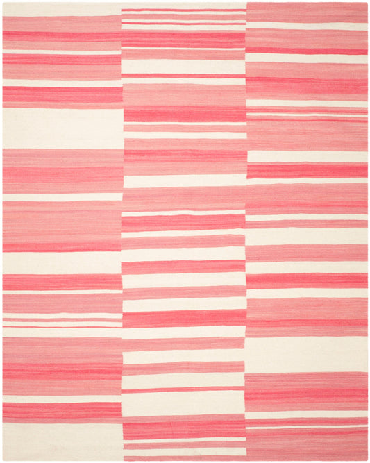 Safavieh Kilim Selah 8 x 10 (ft) Wool Pink/Ivory Rectangular Indoor Abstract Oriental Area rug