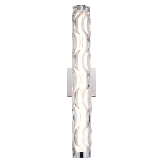 Cascadia Marseille 24-in 1 -Light Polished Chrome Integrated LED Modern/contemporary Vanity light bar