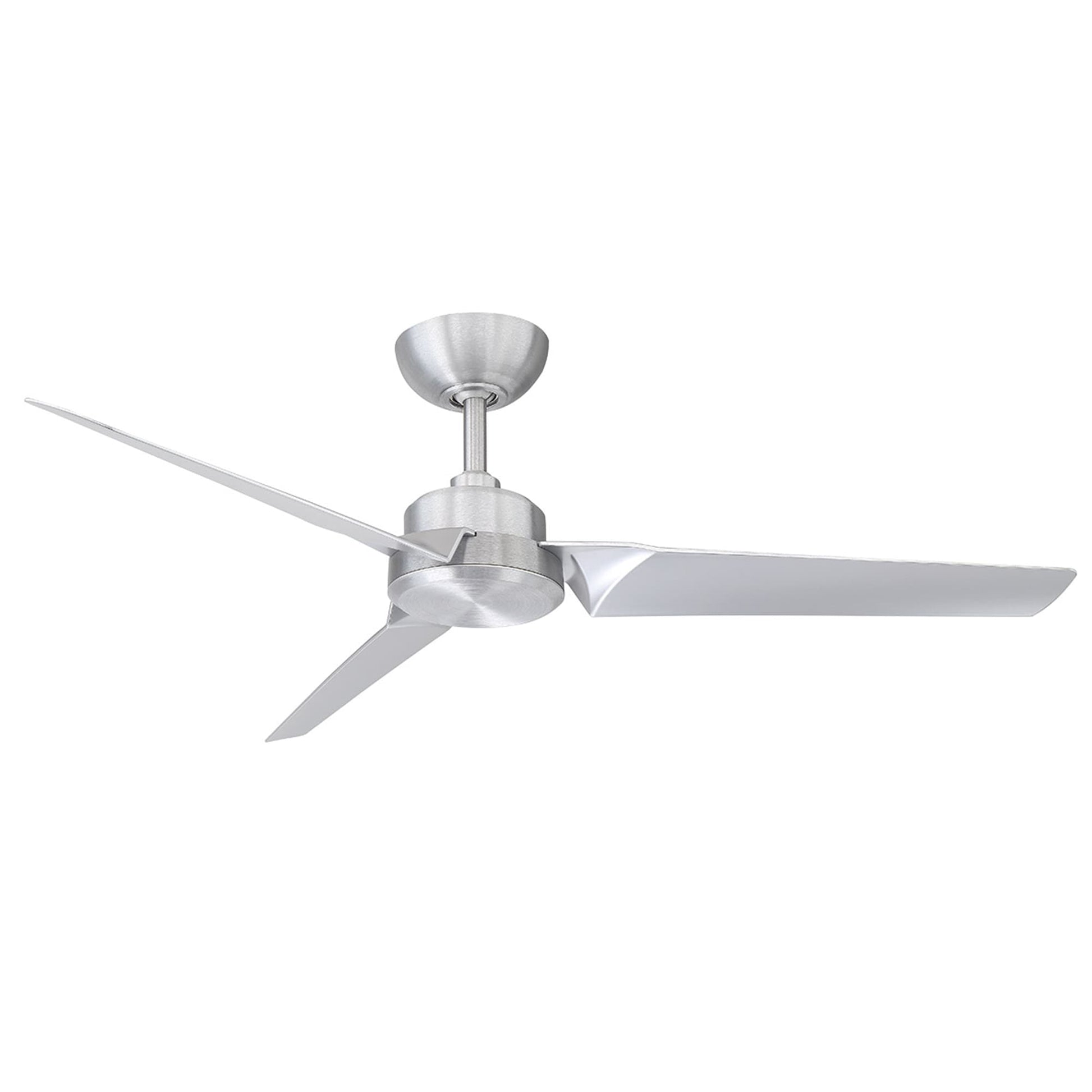 Modern Forms Roboto 52-in Brushed Aluminum Indoor/Outdoor Smart Ceiling Fan and Remote (3-Blade) FR-W1910-52-BA