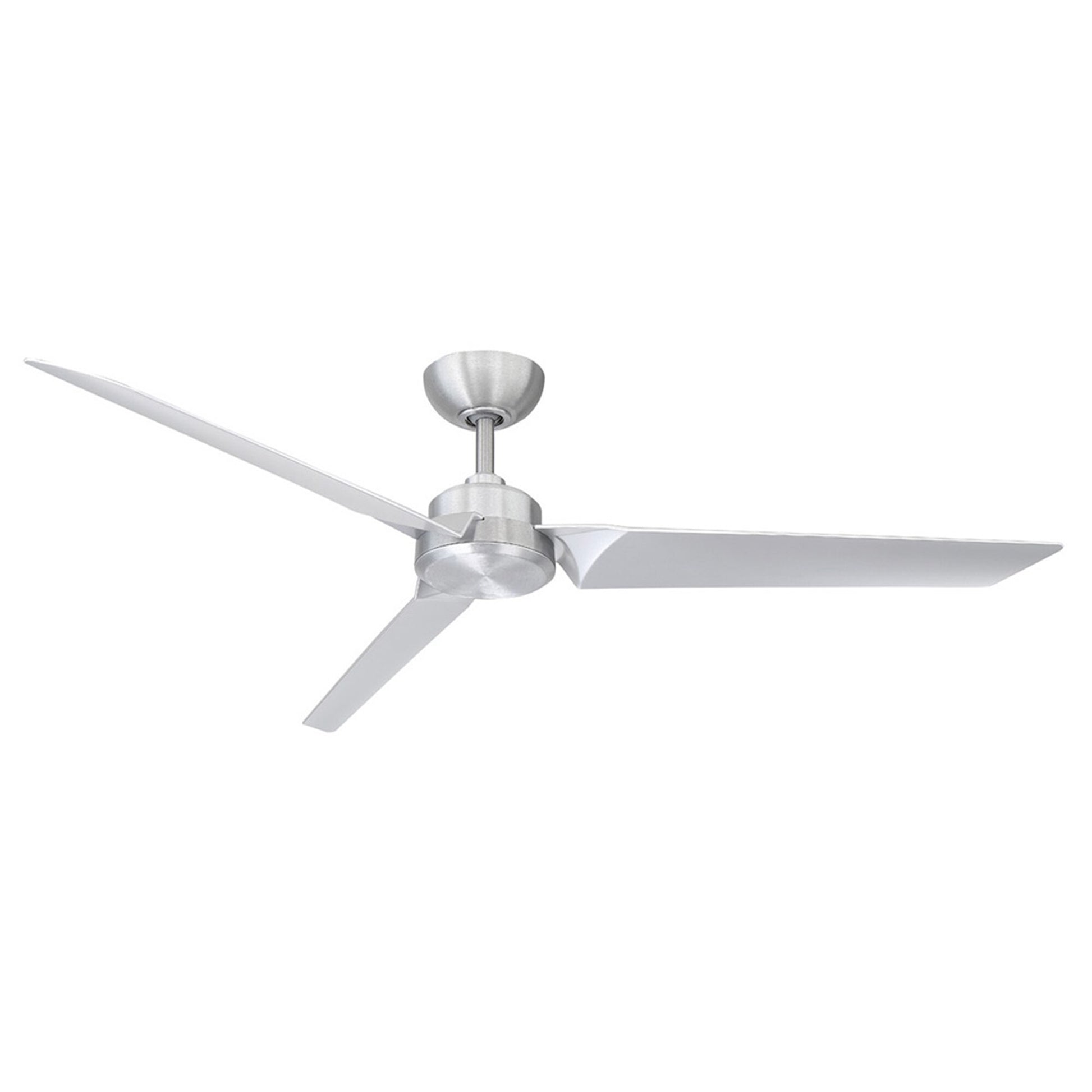 Modern Forms Roboto 62-in Brushed Aluminum Indoor/Outdoor Smart Ceiling Fan and Remote (3-Blade) FR-W1910-62-BA
