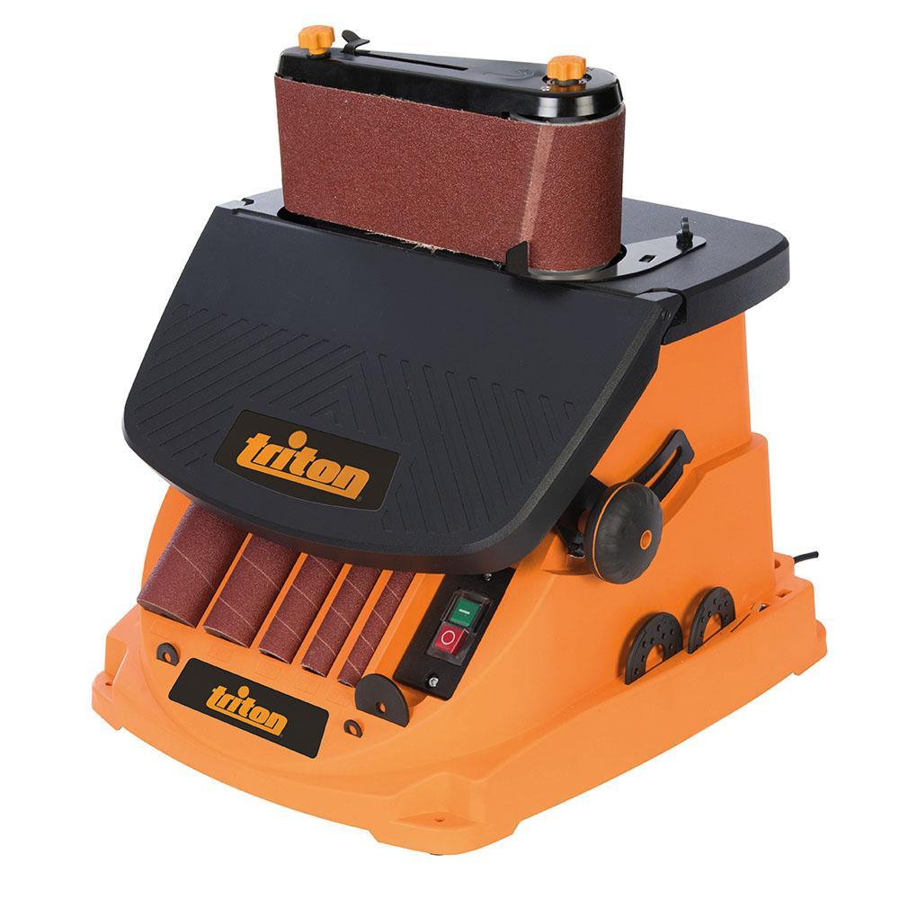 Triton Tools 42-Volt 3.5-Amp Corded Variable Speed Spindle Sander with Dust Management TSPST450