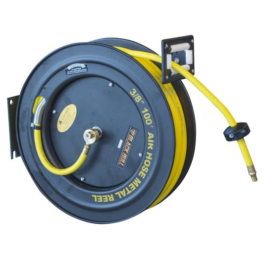 Black Bull 100 Foot Retractable Air Hose Reel with Auto Rewind 550641