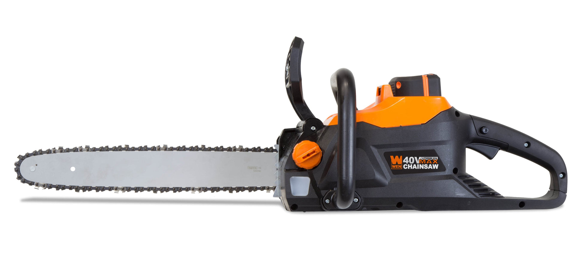WEN 40-volt Max 16-in Brushless Battery 4 Ah Chainsaw (Battery and Charger Included) 40417