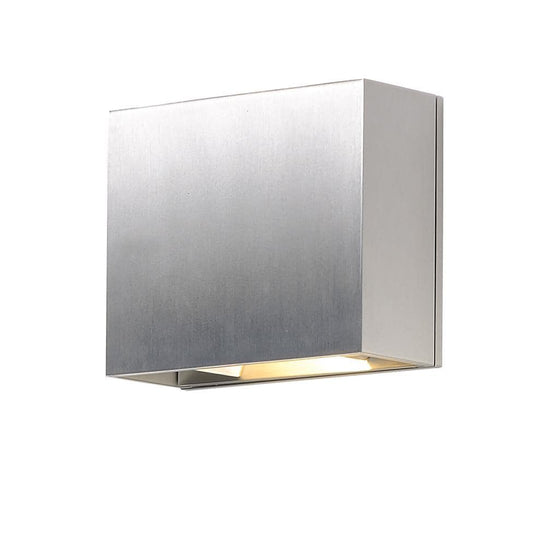 ET2 Alumilux 2 -Light 6-in H Satin Gray Hardwired Integrated LED Outdoor Wall Light