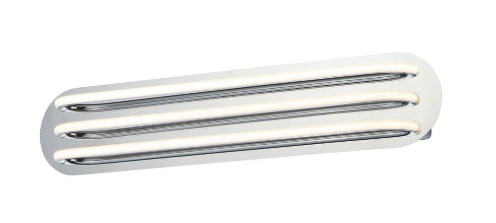 ET2 Neon 3 -Light Polished Chrome Integrated LED Modern/contemporary Vanity light bar