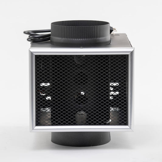 US Stove Company Black Wood Stove Heat Reclaimer - Fully Automatic Blower Kit, Easy Installation MH6