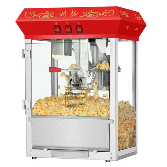 Superior Popcorn Company 1 Cup Stainless Steel Oil Countertop Popcorn Machine 812604WSN