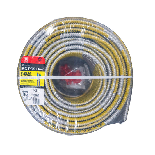 Southwire 250-ft 12 / 4 Solid Aluminum MC (Metal Clad) Cable