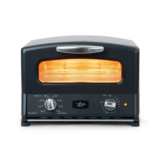 HeatMate 4-Slice Black Toaster Oven Automatic Shut-off (1600-Watt) SET-G16A(K)