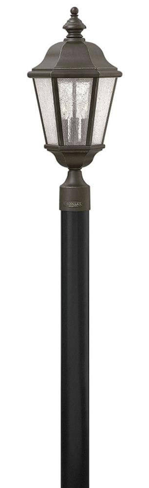Hinkley Edgewater 21.25-Inches Oil Rubbed Bronze Traditional Outdoor Light post lantern 3661384