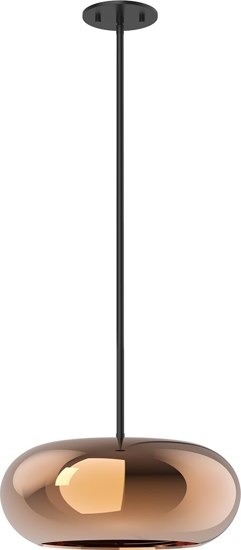 Kuzco Lighting PD62014-BK/CP Trinity Pendant LED, Black/Copper